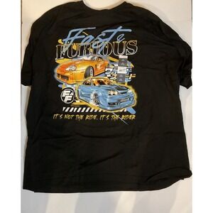 Fast and Furious Universal Studios Movie Promo Graphic T-shirt Shirt 3XL New‎